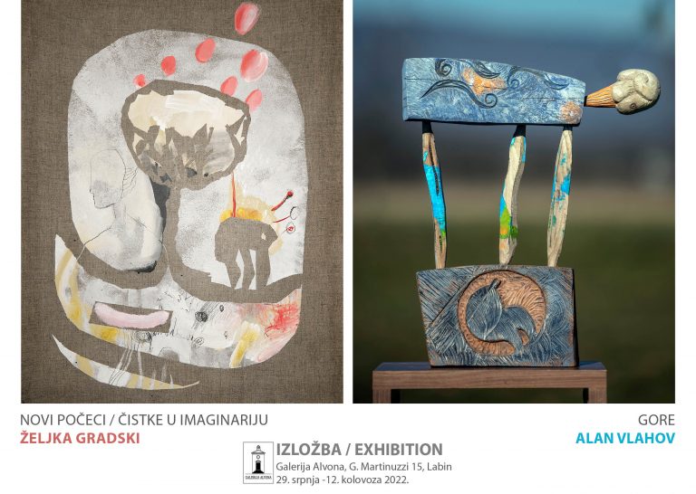 LABIN Večeras otvorenje izložbe Željke Gradski i Alana Vlahova u Galeriji Alvona